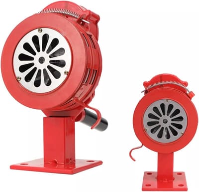 Handaangedreven Alarm - Draagbare Sirene Luide Hoorn - Noodsituaties Waarschuwen - Geen Stroom Nodig - 110 dB - Rood
