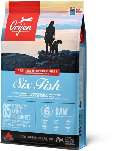 Orijen Whole Prey Six Fish Dog Sardines&Makreel - Hondenvoer - 11.4 kg