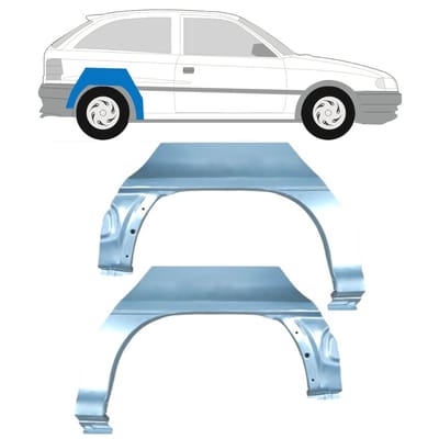 Reparatiepaneel achterspatbord voor Opel Astra F 1991-2002 / Links + Rechts