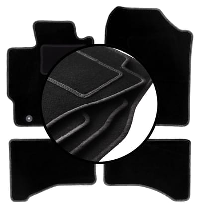 Set veloursmatten voor: Toyota Yaris III FL hatchback (2017-2020)