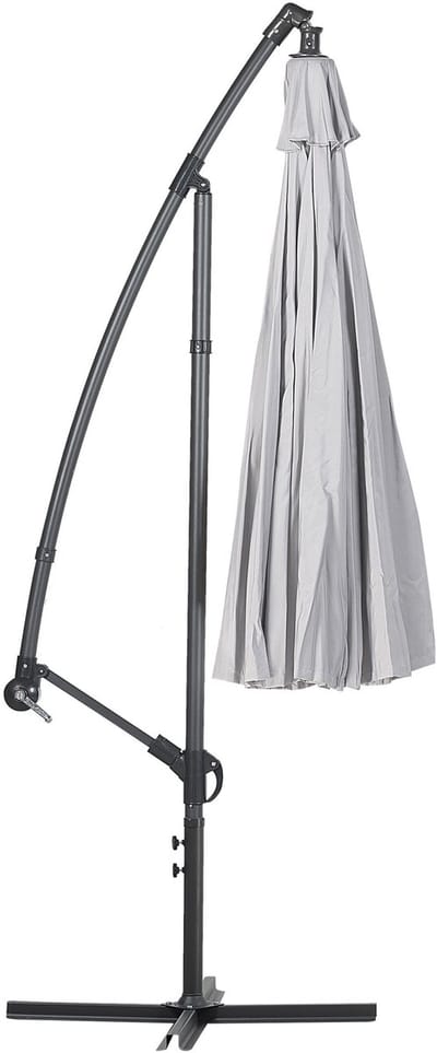 CALABRIA II - Zweefparasol - Lichtgrijs - Polyester