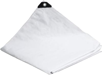 Waterdicht Zeil - Afdekzeil Beschermhoes - Buiten Beschermen - UV Bestendig - 2 x 4 m - Wit