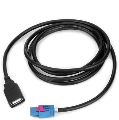Dailygoody - USB-kabel - Peugeot 308 308s 408 - Citroen RCC - Oplaadkabel - Dataoverdracht - Geschikt voor auto - Zwart - Vervangende kabel