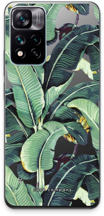 Case Company® - Hoesje geschikt voor Xiaomi 11i hoesje - Bananenbladeren - Soft Cover Telefoonhoesje - Bescherming aan alle Kanten en Schermrand