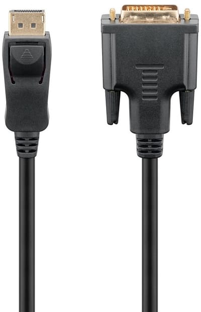 DisplayPort - DVI kabel | DP1.2 (1920 x 1200) | zwart | 1 meter