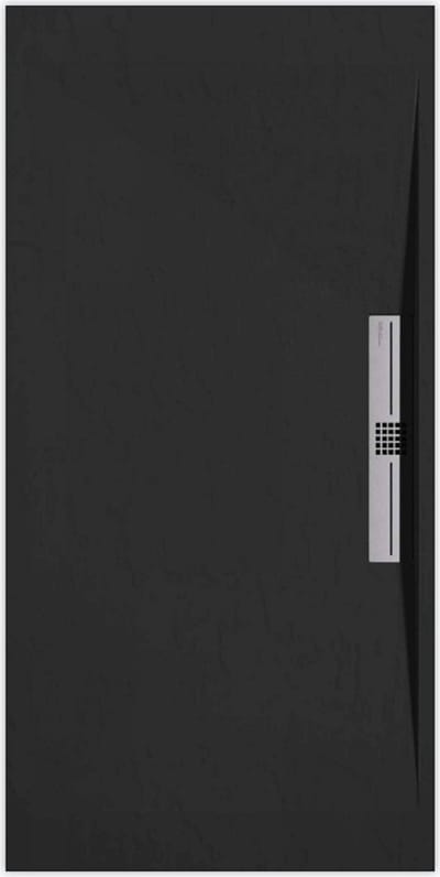 Sanifun douchebak Stone Side Black Slate 1000 x 700 S