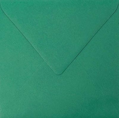 Donkergroene vierkante enveloppen 153x153mm - Perfect voor uitnodigingen en wenskaarten