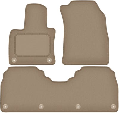 Wielganizator WLG-CARLUX Serie - Beige Autovloermatten - RAL 1019 - Hongii E-HS9 - 5-zits