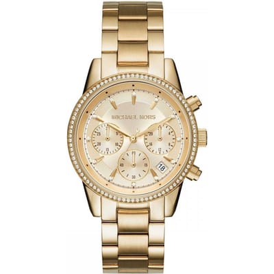 Michael Kors Bryant MK6356 Horloge - Staal - Goudkleurig - Ø 37 mm