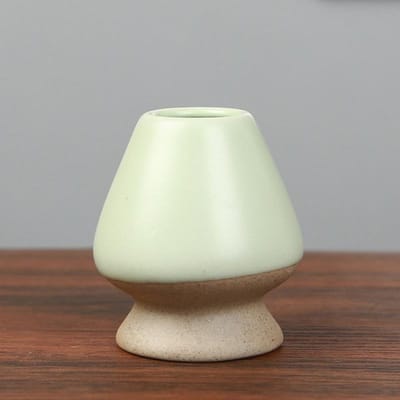 Keramische Matcha Groene Thee Chasen Houder Japanse Standaard Kom Bamboe Klopper Molen Borstels Thee Gereedschap Houder Theeservies Sets Accessoires white