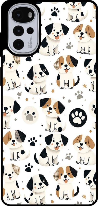 Smartphonica Telefoonhoesje Geschikt voor Motorola Moto G22 met honden opdruk - TPU backcover case dog design geschikt voor Motorola Moto G22