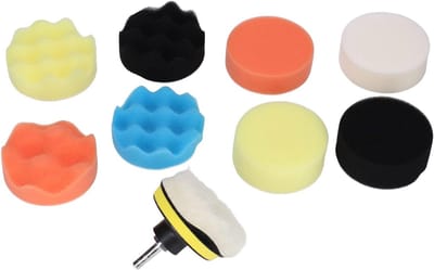 Autopolijstpads Set - Boor polijstschijven - Auto Glans Herstellen - 11 Delige Kit - 3 Inch - Multi