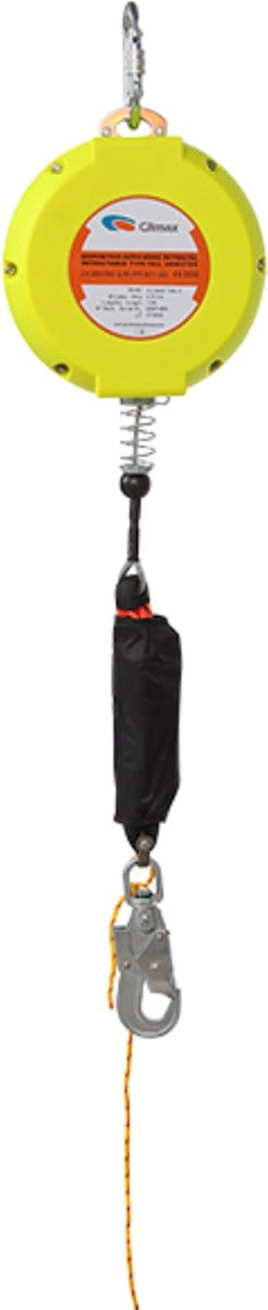 Climax Valstopapparaat 15 meter - Automatische Valstopper - Max. 120 KG - Stalen kabel met schockdemper - Valstopblok