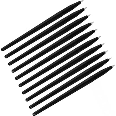 10 stuks Eyeliner Penseel Zacht Gemakkelijk te Reinigen Siliconen Eyeliner Penseel Draagbaar Oogschaduw Wenkbrauw Penseel black