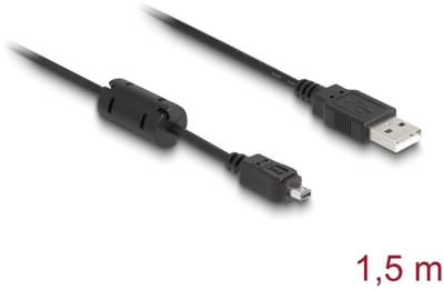 Delock 82208 USB-kabel USB-mini-B stekker, USB-A stekker 1.50 m Meerdere kleuren