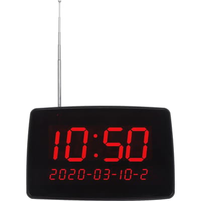 Système d'appel sans fil 30 boutons d'appel 1 récepteur d'affichage IPX4 étanche haute sensibilité EU Plug black