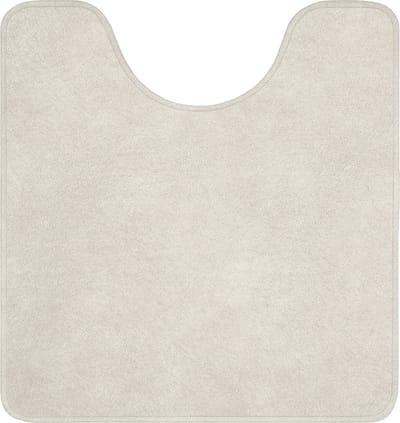 WC mat met uitsparing 55x60 cm - Antislip - Zandkleurig - Modern - Egaal - Toiletmat met uitsnijding - Vloermat - Douchemat - Toilet tapijt - Toiletmatten