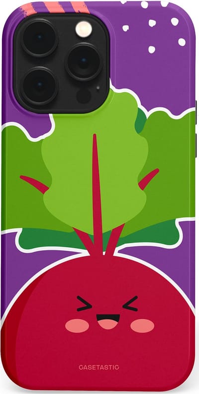 Casetastic Hoesje Geschikt voor Apple iPhone 14 Pro Max Magsafe - Stijlvolle Beschermende Duo-layer Case - Kawaii Groenten Look