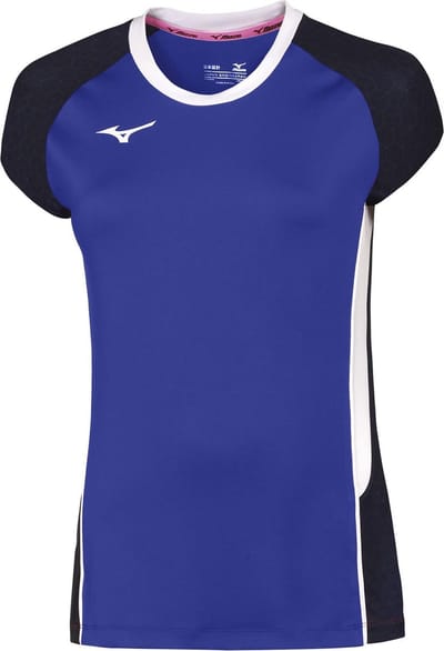 Mizuno Volleybalshirt premium high-kyu blauw dames
