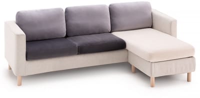 Belmarti Bellagio velvet stretch zit- en rugkussenhoes 60-90 cm - Grijs