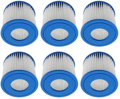 Dailygoods- Hot Tub Filters - 6 Pack Vervangingsfilters - Sterke Filtratie - Compatibel met Bestway 58093 - Eenvoudig te Installeren - Houdt Water Schoon - Zwembadfilters