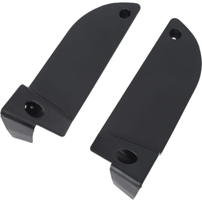 2 stuks Opbergdoos voor Deurzijde Mat Zwart Schokbestendig Antislip Deurklink Armsteun Bakje Vervanging black