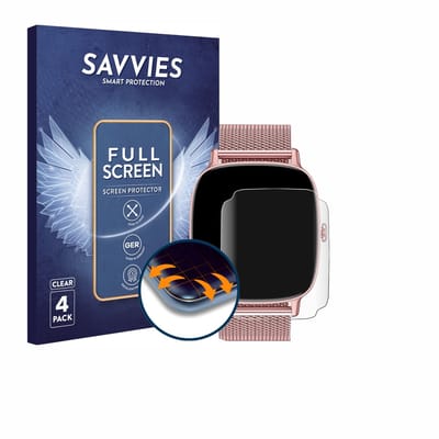 Savvies - Screenprotector voor coioc P122 1.85" - Folie Beschermfolie transparant volledig dekking 4 Stuks