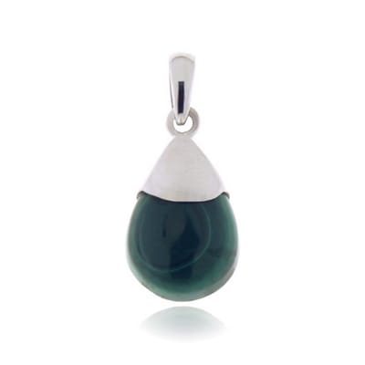 SilverGems Zilveren hanger met Malachiet edelsteen