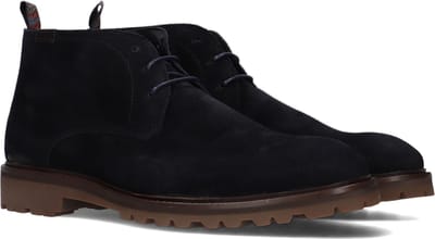 Floris van Bommel STURDI 01.16 - Heren sneakersHeren veterschoenVrije tijd half-hoog - Kleur: Blauw - Maat: 42.5