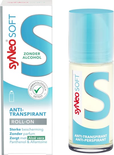 syNeo 5 SOFT - Deodorant Anti-transpirant Roller - 50ml - Aloë Vera - 0% Alcohol - Halal - Overmatig zweten