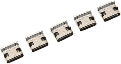 5-delige vervangingsset voor socketpoort connectoren, Type C oplaadpoort voor gamecontroller, power charging socket voor PS5 gamepad