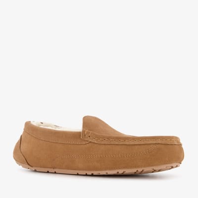 Hush Puppies suède heren pantoffels cognac - Maat 42 - Sloffen - Echt leer