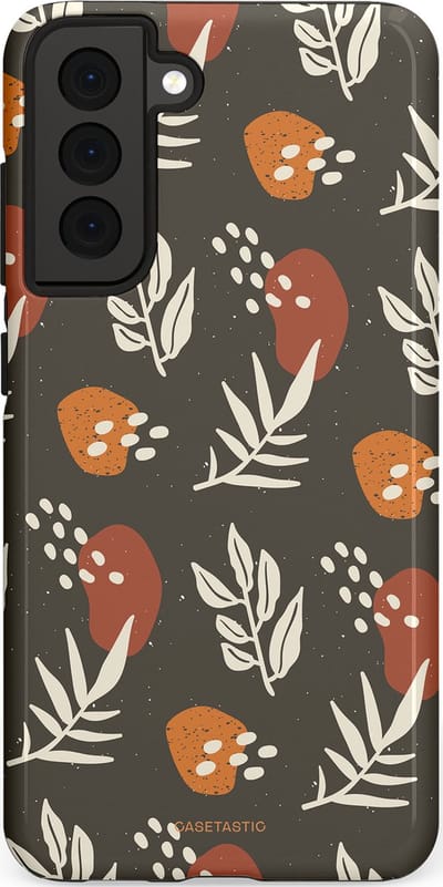 Casetastic Hoesje Geschikt voor Samsung S21 FE - Stijlvolle Beschermende Duo-layer Case - Zandsteen