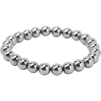 8 mm Terahertz-armband met elastische touwvermoeidheidsverlichting en energiesteen voor mannen en vrouwen gray