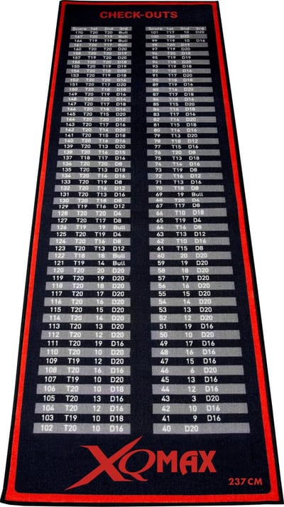 XQMax Dartmat Rood Checkout