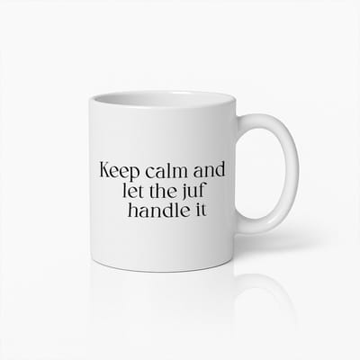 Keep Calm and Let the Juf Handle It Mok – Grappig Cadeau voor Leraressen – Koffiebeker voor Juf