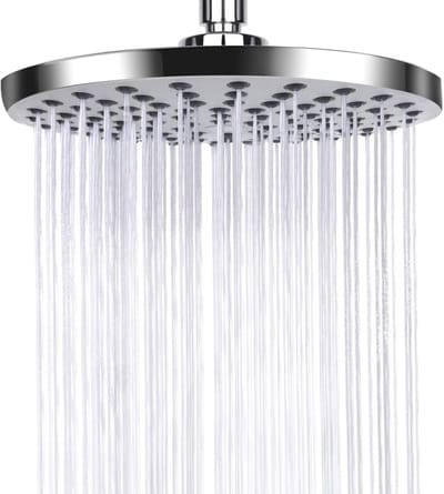 Ynkkvre – douchekop – 8 inch ronde regendouche – verstelbare waterbesparende douchekop – anti-kalkaanslag sproeiers – roestvrijstalen waterval douchekop 20 cm