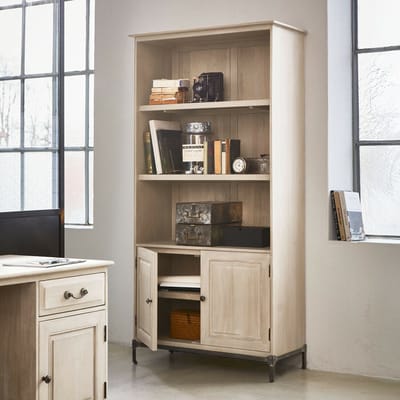 LOBERON Open kast Aldrics grijs/zwart