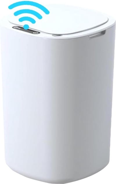 Prullenbak Intelligente Sensor Afvalemmer - Badkamer Inrichting Wit