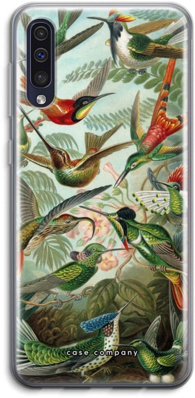 Case Company® - Hoesje geschikt voor Samsung Galaxy A50 hoesje - Haeckel Trochilidae - Soft Cover Telefoonhoesje - Bescherming aan alle Kanten en Schermrand