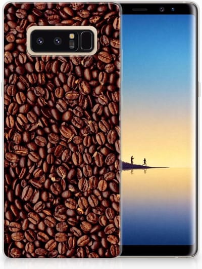Samsung Galaxy Note 8 Siliconen Case Koffiebonen