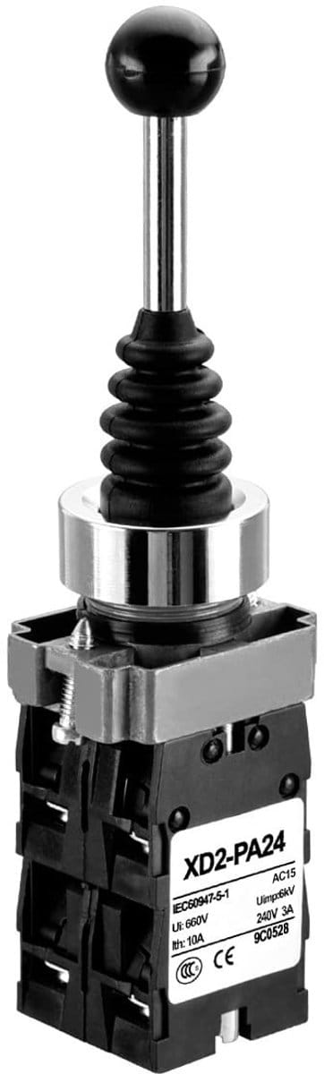VT Goods - Heschen Monolever Joystick Schakelaar - 4NO - Momentary Type - AC 600V - Voor bediening - Compact formaat