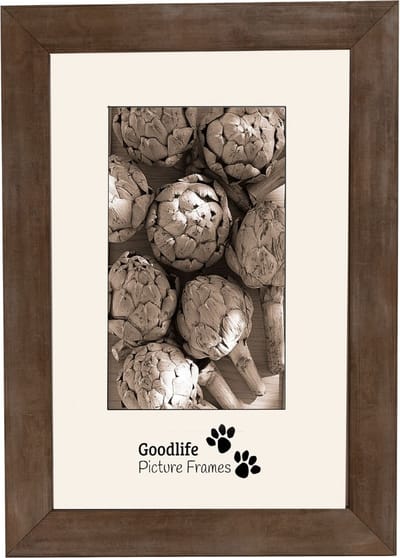Houten Fotolijst Niagara Vintage Brons-20x20- Helderglas - 30 mm breed profiel - Goodlife Picture Frames