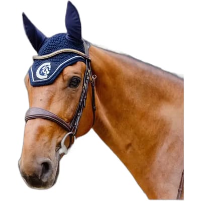 Kentucky Horsewear - Oornetje Wellington 3D Logo rope marine Full