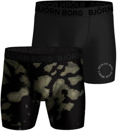Björn Borg 2-pack heren boxershorts - Bamboe - Zwarte heren onderbroeken - Zwart