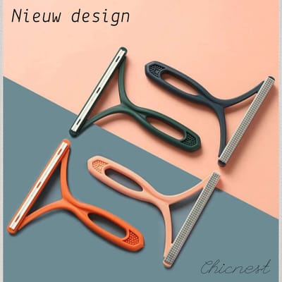 CHICNEST - HAARVERWIJDERAAR VOOR HUISDIEREN - Pluizenverwijderaar - lint remover - pluizenborstel - pluizen tondeuse - verwijdert pluisjes op tapijt - pluizenverwijderaar tapijt - Roze - Rolze