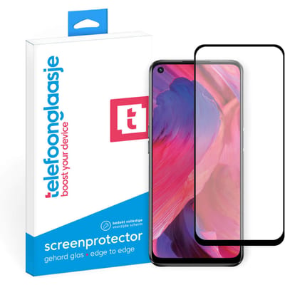 OPPO A54 5G screenprotector gehard glas Edge to Edge