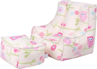 Zitzak Kind - Kinderen Bean Bag Stoel met Voetenbankje - Zachte Kinderfauteuil - Zitzak voor kinderen - Zitzak kids Stoel