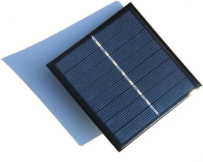 Zonnepaneel - Zonneoplader - Batterijen Opladen - Polykristallijn Silicium - 90x90mm - Zwart