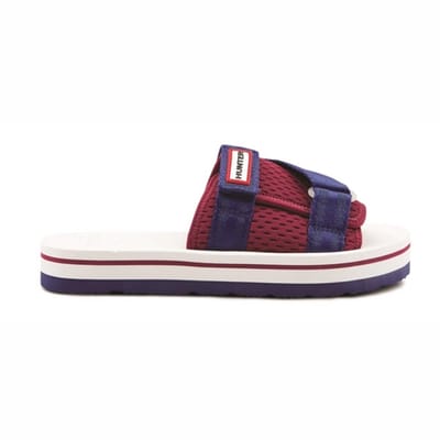 Slipper Hunter Women Original Flatform Beach Slides Red White Black-Schoenmaat 37